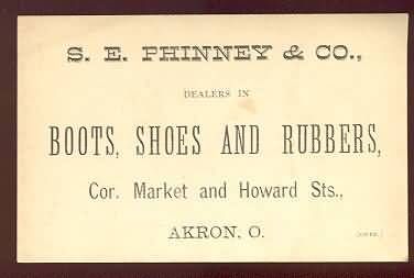 1800s Phinney Trade Card